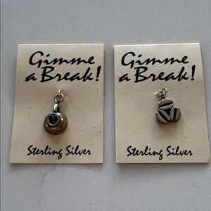 Sterling Silver Coffee Jewlery Charms NWT Set of 2 ✨